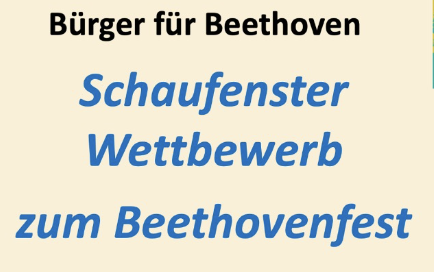 Beim Schaufensterwettbwerb zum Beethovenfest 2023,