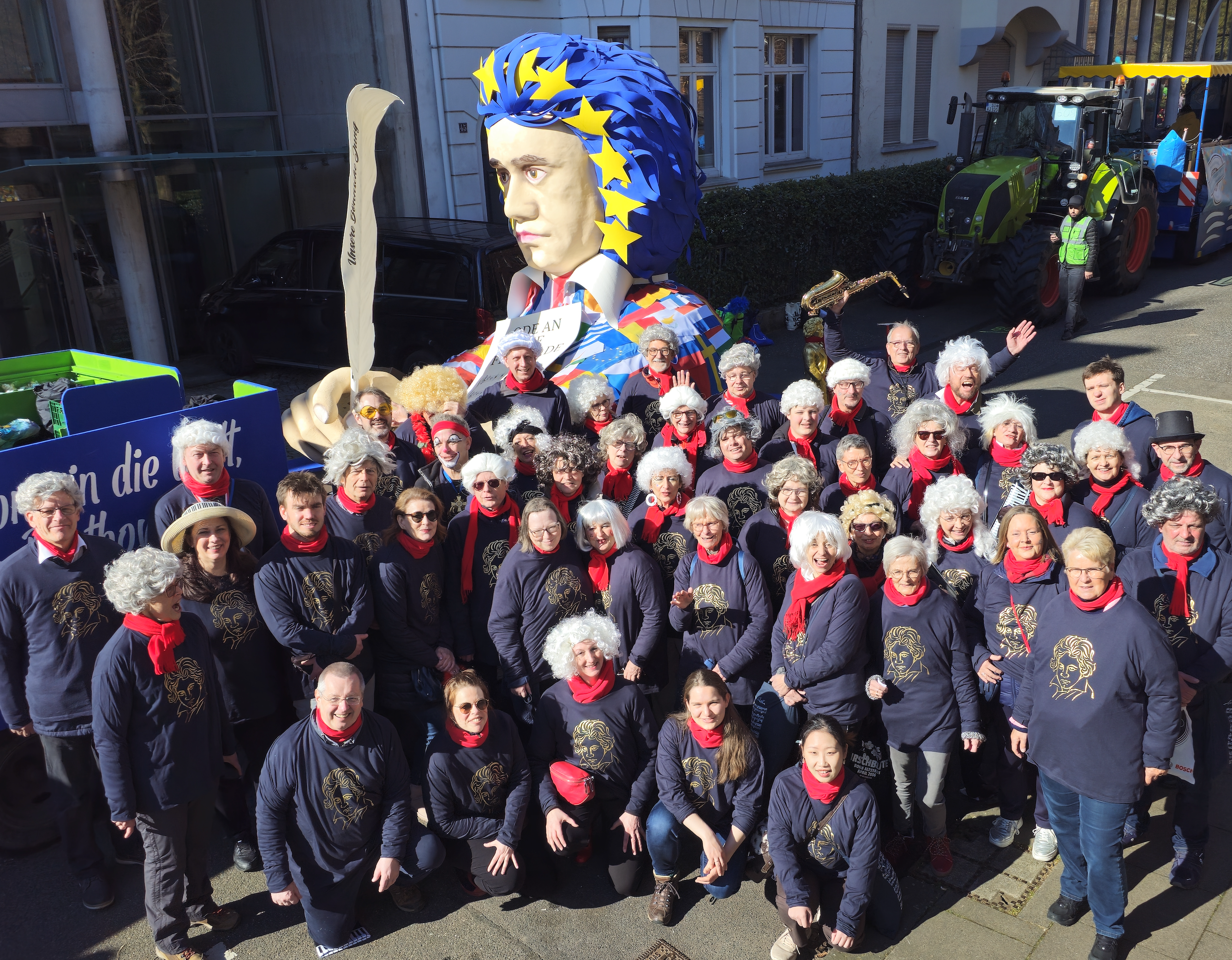 Beim Rosenmontagszug 2026 am 16. FEbruar