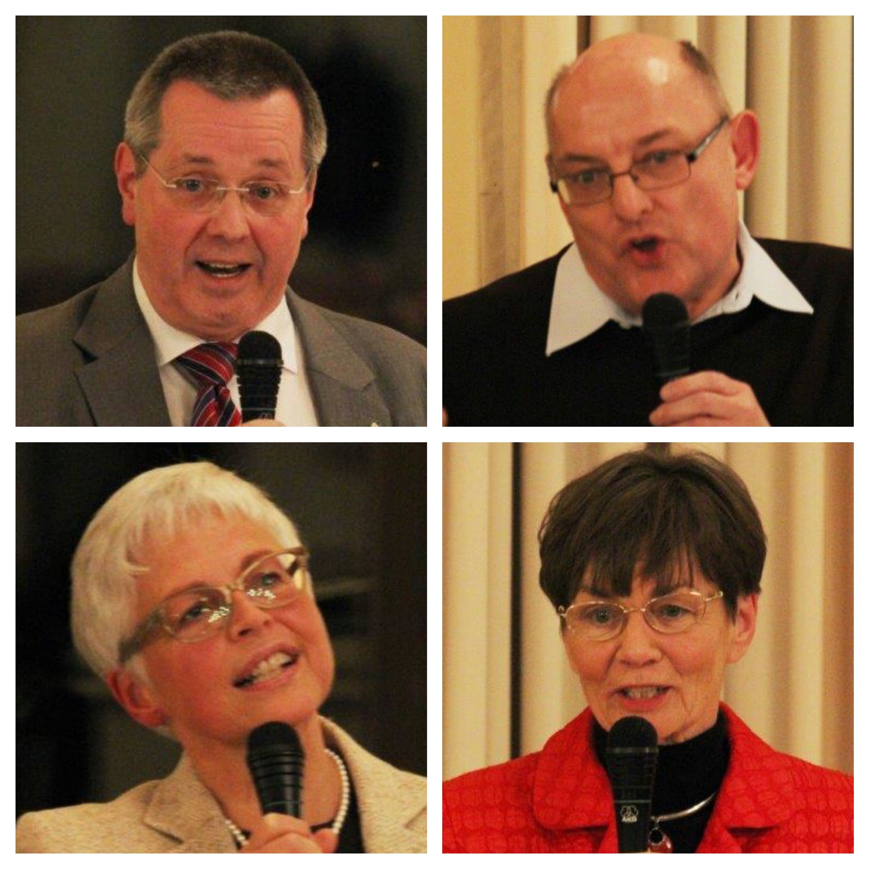 Der Vorsitzender Stephan Eisel mit seinen Stellvertretern Walter Scheurle, Annette Schwolen-Flmann, Marlis Schmidtmann