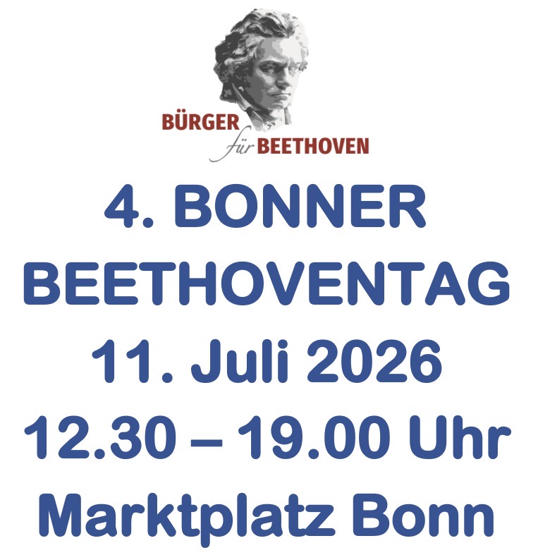 DEr 4. Bonner Beethoventag am 11. Juli