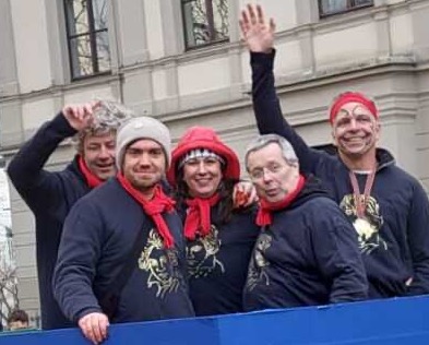 Beim Rosenmontagszug 2024 feierte die Beethoven-Familie