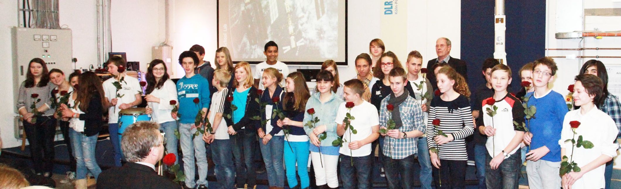 Die jungen Komponisten der 8c des Bonner Tannenbusch-Gymnasiums